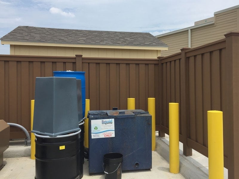 Love's Travel Stop Trex Fencing Utility Enclosure Love's Travel Stop Trex Fencing Utility Enclosure