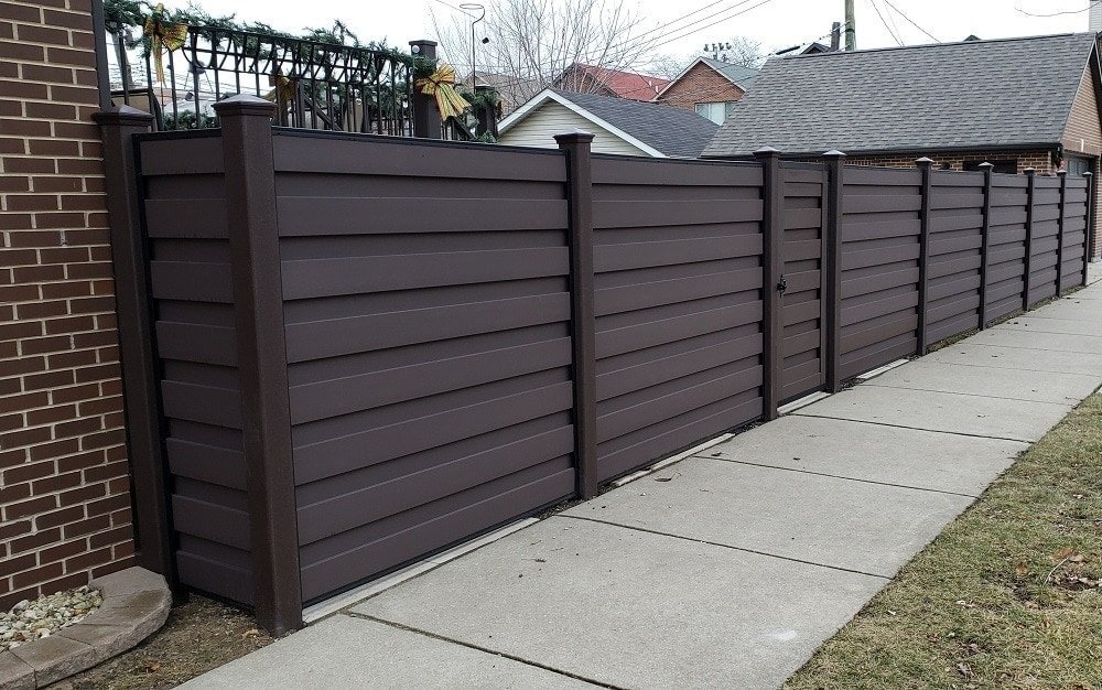 Trex Horizons fencing Woodland Brown Installation Costs 3