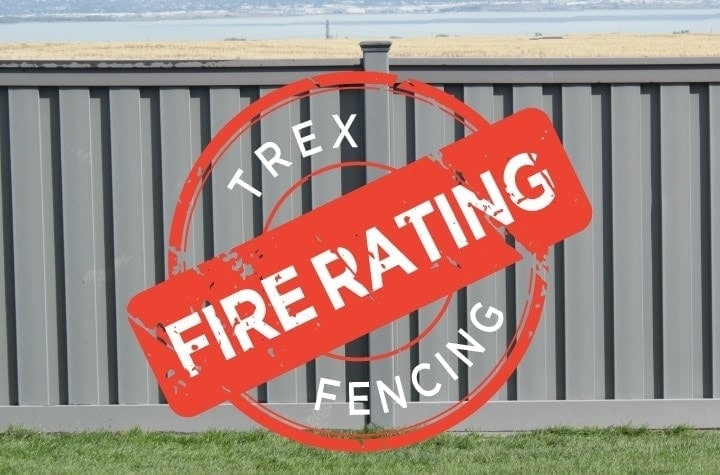 trex-fencing-fire-rating-class-b Trex Fence featuring a fire rating stamp