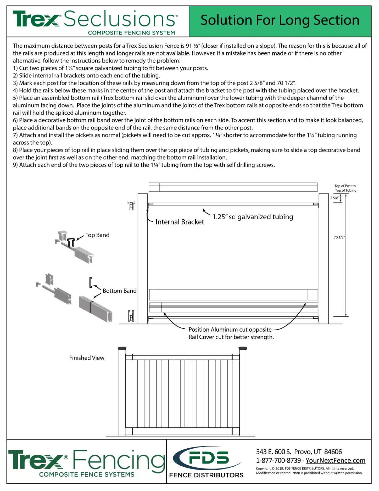 Solution For Long Section >> Seclusions Install Guides 15
