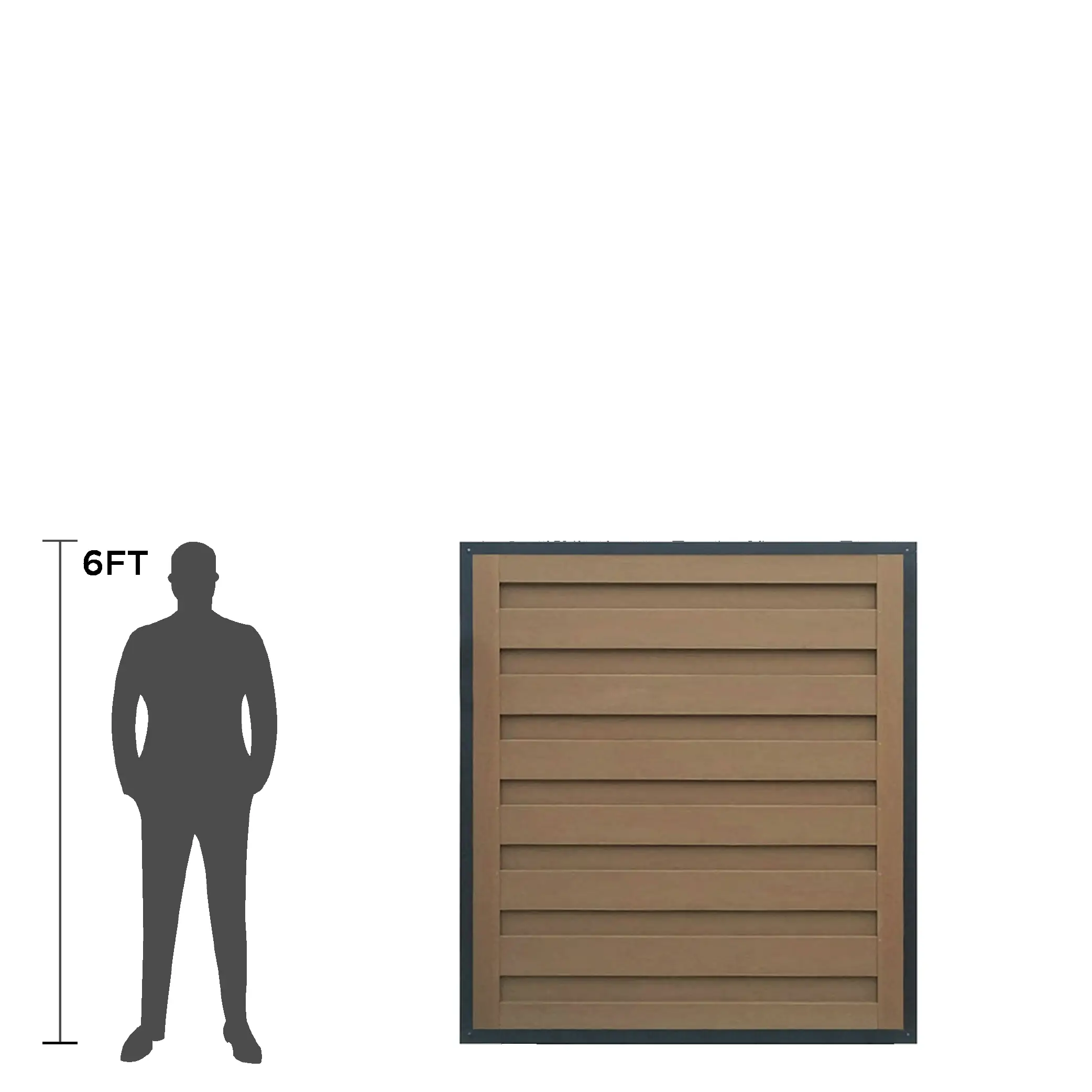 Trex w/Horizons Horizontal Single Gate Panel - 6-ft. Tall - Large Width 1 Trex w/Horizons Horizontal Single Gate Panel - 6-ft. Tall - Large Width