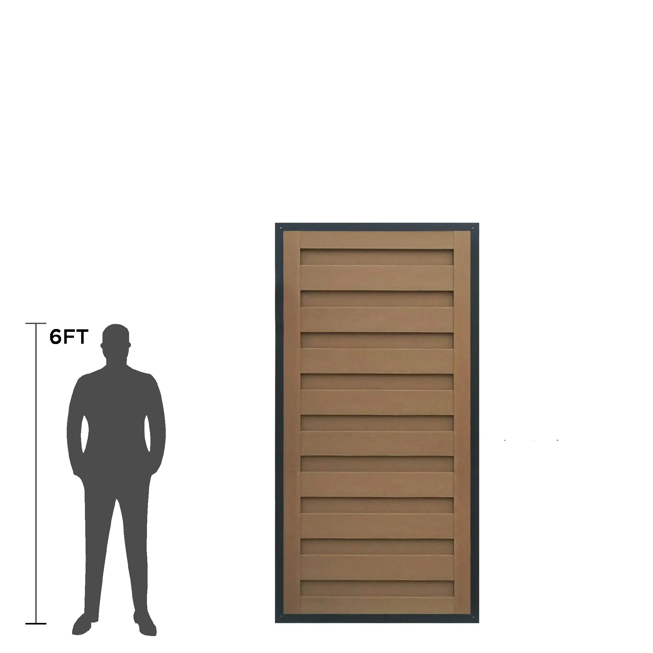 Trex w/Horizons Horizontal Single Gate Panel - 8-ft. Tall - Standard Width 1 Trex w/Horizons Horizontal Single Gate Panel - 8-ft. Tall - Standard Width