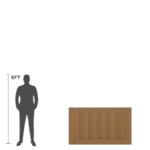 Trex Seclusions Single Gate Panel - 3-ft. Tall - Large Width