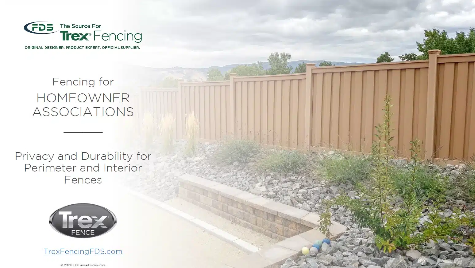 Trex Fencing HOA Presentation Trex Fencing HOA Presentation
